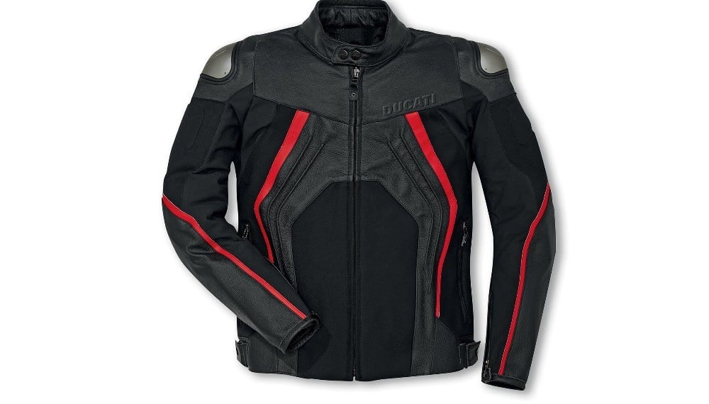 ducati black rider leather jacket